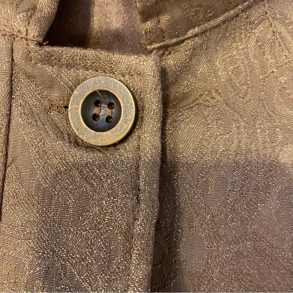 Chico’s Jacket, Size 2. Tan/Gold - Picture 3 of 8